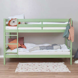 Hoppekids ECO Comfort våningssäng (flera storlekar) - Ljusgrön