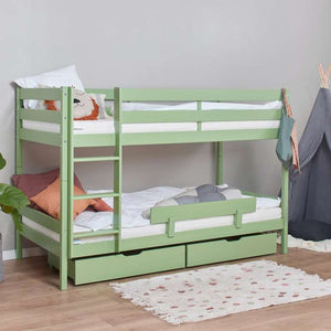 Hoppekids ECO Comfort våningssäng (flera storlekar) - Ljusgrön