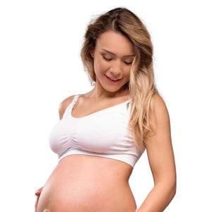 Carriwell New Mum Amnings-BH sömlös - vit