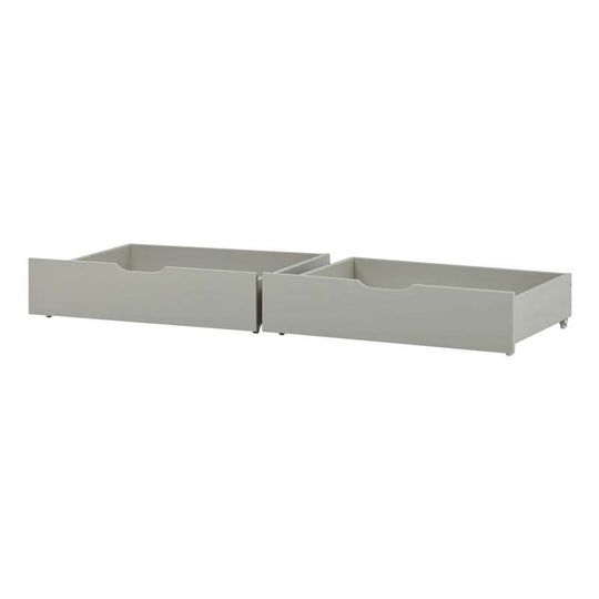 Hoppekids Låd-set på hjul - 2 st. - Dove Grey