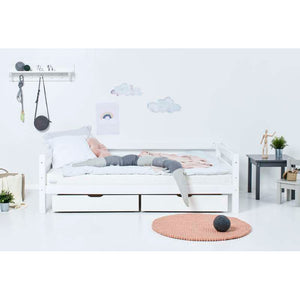 Hoppekids ECO Luxury Juniorsäng 120x200 cm - Vit