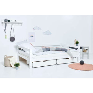 Hoppekids ECO Luxury Juniorsäng 120x200 cm - Vit