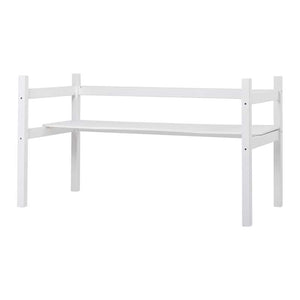 Hoppekids lång bordplatta till ECO Luxury och ECO Dream hög säng 90x200 cm - Vit