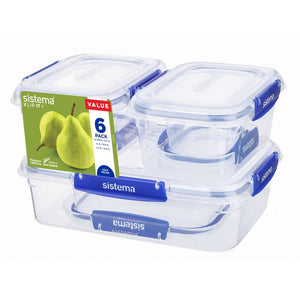 Sistema Essentials Klip It Plus - 6-pack - Blå