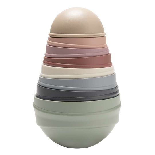 BIBS Play - Wobbly Tower - Tumlande Torn - Pastel Rainbow