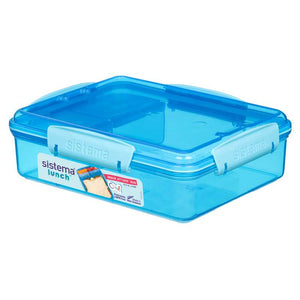 Sistema Matlåda - Snack Attack - 3 Fack - 975 ml - Blå