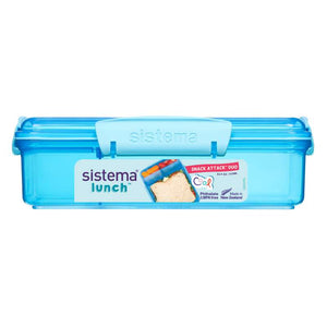 Sistema Matlåda - Snack Attack - 3 Fack - 975 ml - Blå