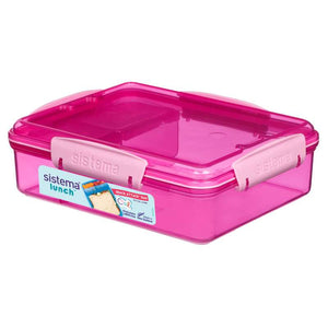 Sistema Matlåda - Snack Attack - 3 Fack - 975 ml - Rosa