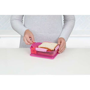 Sistema Matlåda - Snack Attack - 3 Fack - 975 ml - Rosa