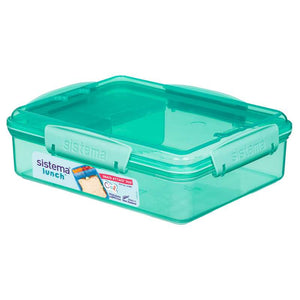 Sistema Matlåda - Snack Attack - 3 Fack - 975 ml - Mintgrön