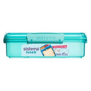 Sistema Matlåda - Snack Attack - 3 Fack - 975 ml - Mintgrön
