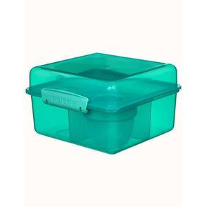 Sistema Matlåda - Lunch Cube Max - Fackindelad i 2 lager med bägare - 2L - Minty Teal