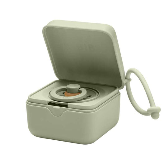 BIBS Accessories Pacifier Box - Nappbox m. Plats för 3 Nappar - Sage