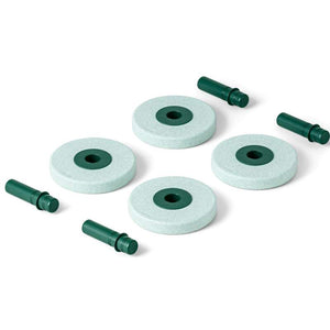 MODU 4 x Foam Wheels - Skumhjul - Ocean Mint/Forest Green