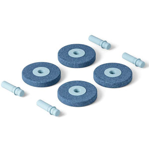 MODU 4 x Foam Wheels - Skumhjul - Deep Blue/Sky Blue