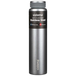 System Flask - Rostfritt stål - 280 ml - Ljusgrå