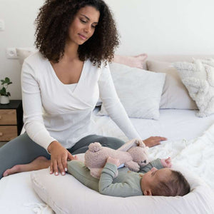 Doomoo Amnings-gravidkudde Muslin Beige