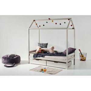 Hoppekids ECO Comfort Hussäng 70x160 med lådor - Grå