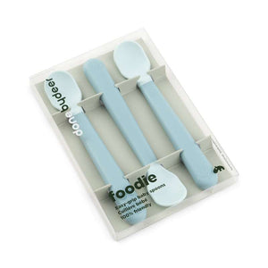Done by Deer Foodie Easy-Grip Babyske - 3-Pak - Blå