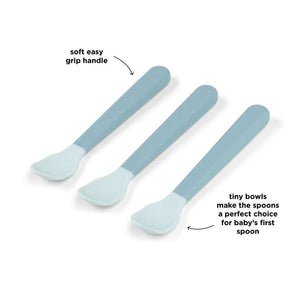 Done by Deer Foodie Easy-Grip Babyske - 3-Pak - Blå
