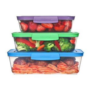 Sistema Nest It 3-pack - 600 ml, 1 L, 1,5 L - Blandade.