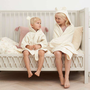 Cam Cam Copenhagen Badekåbe m. Hætte og Ører - 1-2 år - GOTS - Off White