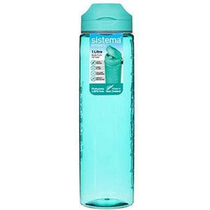 System Flask - Tritan Flip Top med Målenhet - 1L - Minty Teal