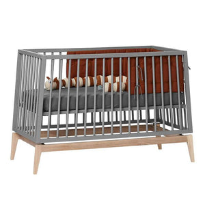 Leander Luna babysäng 60x120 cm - Grå/Ek