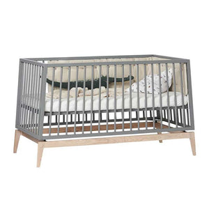 Leander Luna babysäng 70x140 cm - Grå/Ek