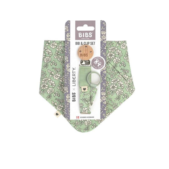 BIBS Accessories - Bandana og Napphållare - Liberty - Capel/Sage