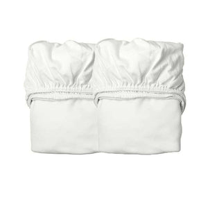 Leander Lakan 60x115 cm för babysäng - Organic - 2 pk - Snow