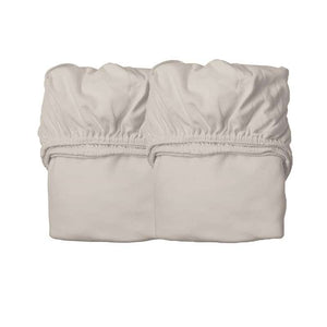 Leander Lakan 60x115 cm för babysäng - Ekologisk - 2 pk - Cappuccino