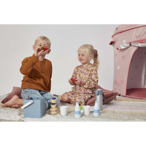 MaMaMeMo Leksaksmat i trä - Kylväska och Picknick-set