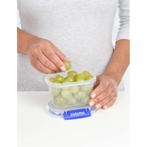 Sistema Rectangle Klip It Plus - 3-pack - 400 ml - Blå