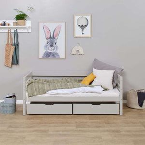 Hoppekids Låd-set på hjul - 2 st. - Dove Grey