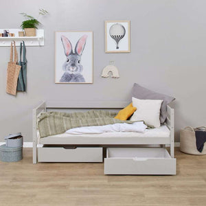 Hoppekids Låd-set på hjul - 2 st. - Dove Grey