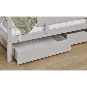 Hoppekids Låd-set på hjul - 2 st. - Dove Grey