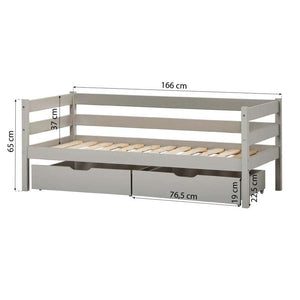 Hoppekids Låd-set på hjul - 2 st. - Dove Grey