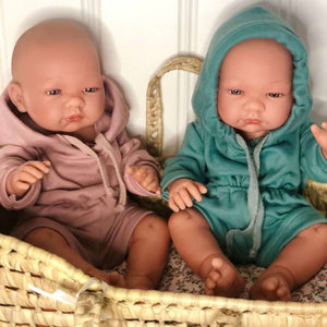Memories by Así Dockkläder - 43-46 cm. - Långärmad Body - Rosa