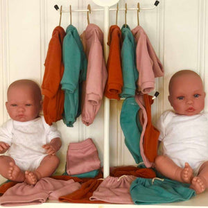 Memories by Así Dockkläder - 43-46 cm. - Långärmad Body - Rosa