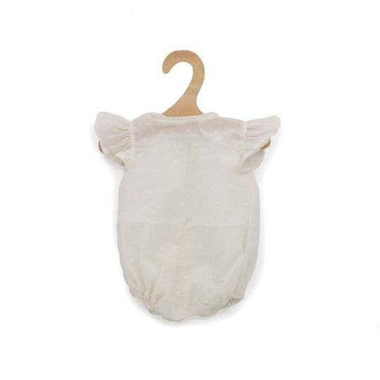 Memories by Así Dockkläder - 43-46 cm. - Kortärmad sommardräkt - Råvit