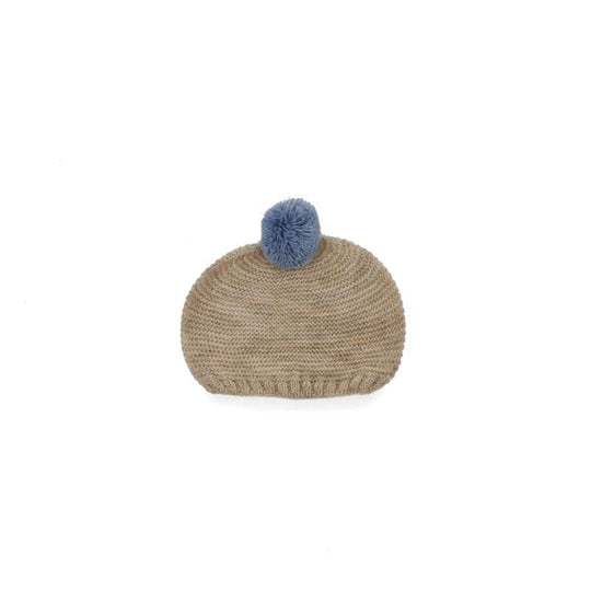 Memories by Así Dockkläder - 43-46 cm. - Stickad mössa - Ljusblå