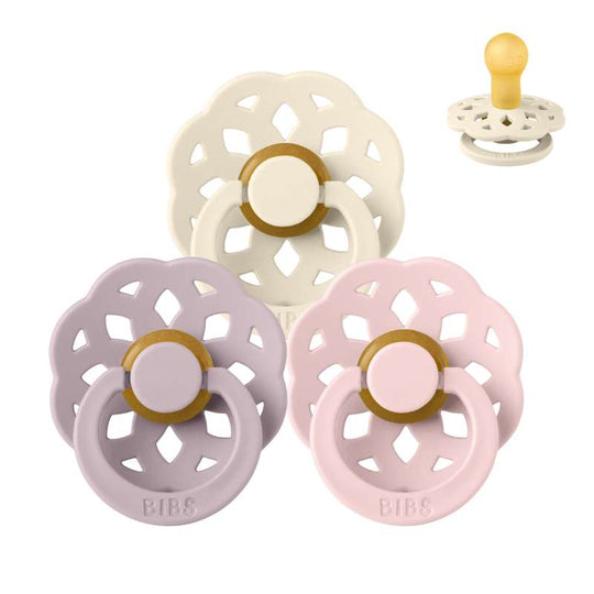 BIBS Rund Boheme Napp - Sampackning - 3 St - Stl 1 - Soft and Gentle