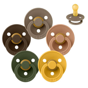 BIBS Rund Colour Napp - Sampackning - 5 st - Stl 2 - Autumn Bliss
