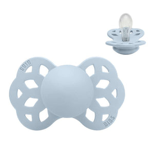 BIBS Symmetrisk Infinity Napp - Stl 1 - Silikon - Baby Blue