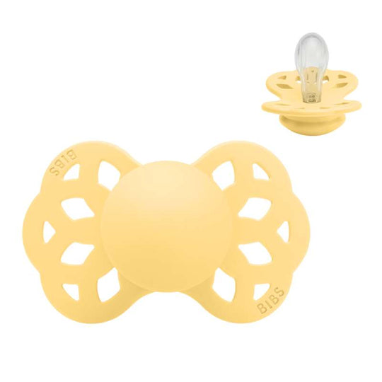 BIBS Symmetrisk Infinity Napp - Stl 1 - Silikon - Pale Butter