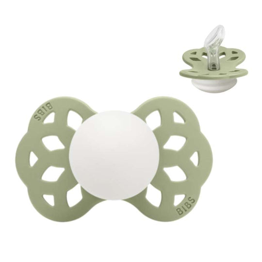 BIBS Anatomisk Infinity Napp - Stl 1 - Silikon - GLOW - Sage