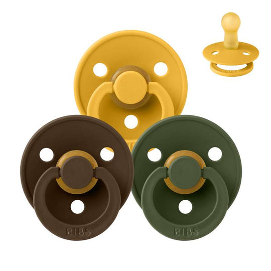 BIBS Rund Colour Napp - Sampackning - 3 st - Stl 2 - Autumn Bliss