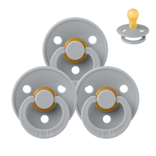 BIBS Rund Colour Napp - Sampackning - 3 st - Stl 1 - Cloud