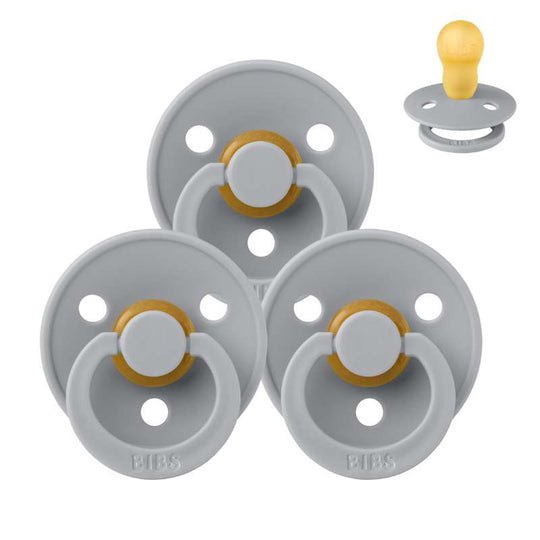 BIBS Rund Colour Napp - Sampackning - 3 st - Stl 3 - Cloud